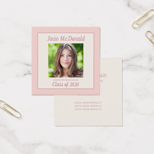 Inserção do perfil de foto de gradação rosa (Escritótio)