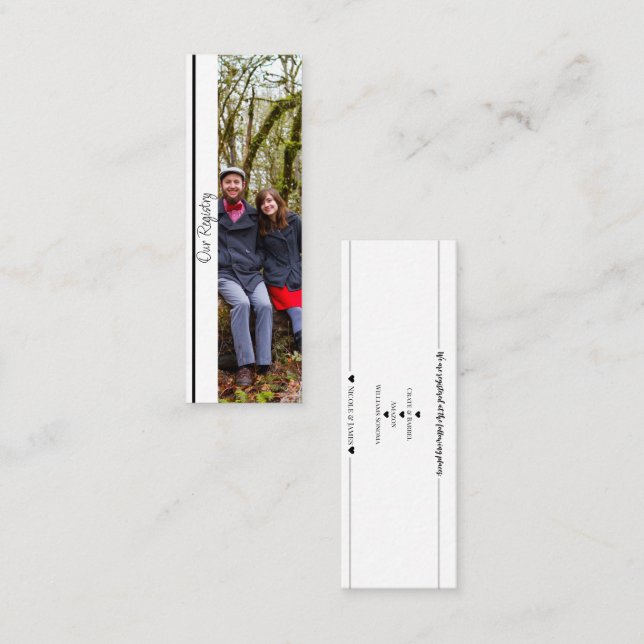 Inserção do Registro de Casamento de Foto Mínimo (Frente/Verso)