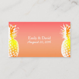 Inserção do Site de Casamento de Abacaxi Tropical