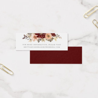 Inserção do Site de Casamento Floral de Borgonha e