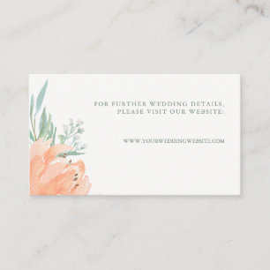 Inserção do site de Casamento Peach Floral e Eucal