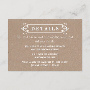 Inserção dos detalhes do casamento de papel do