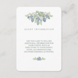 Inserção floral da informação do convidado do