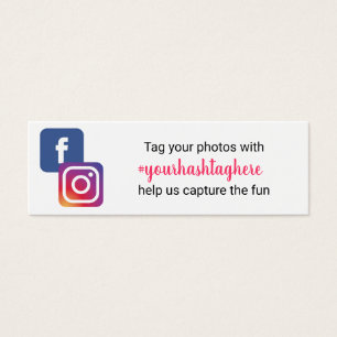 Inserção no Facebook do Instagram da Hashtag de 