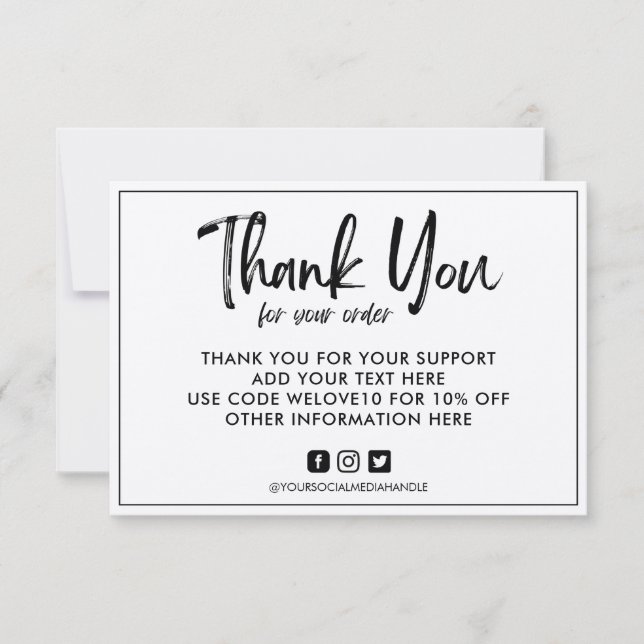 Inserção Personalizada de Mídia Kraft Vintage (Frente)