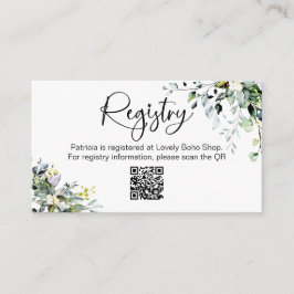 Inserção QR do Registro de Presentes do Chá de Noi