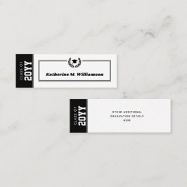 Inserções de Cartão de Nome de Graduação Moderna P