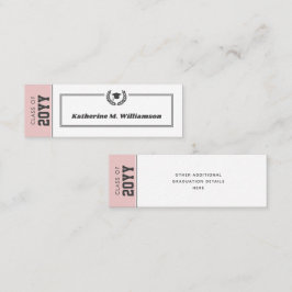 Inserções de Cartão de Nome de Graduação Moderna P