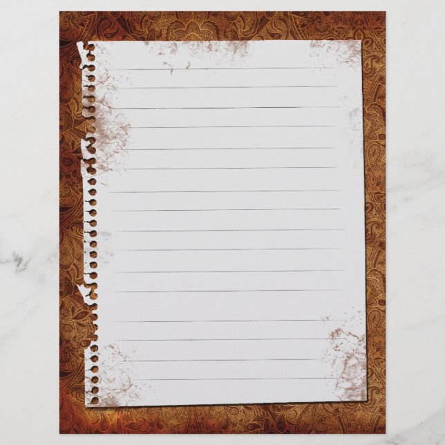 Inserções de encadernação de receita de vinheta Bo (Frente)