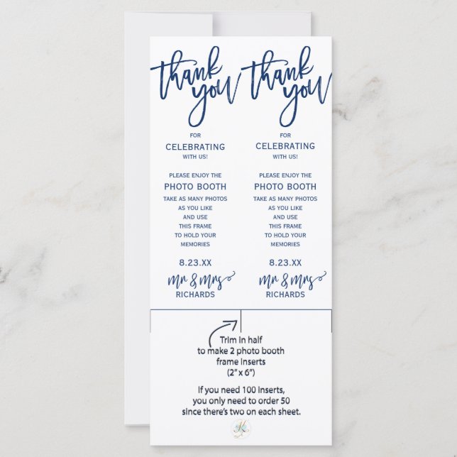 Inserções de quadros de fotos de casamento - (Mari (Frente)