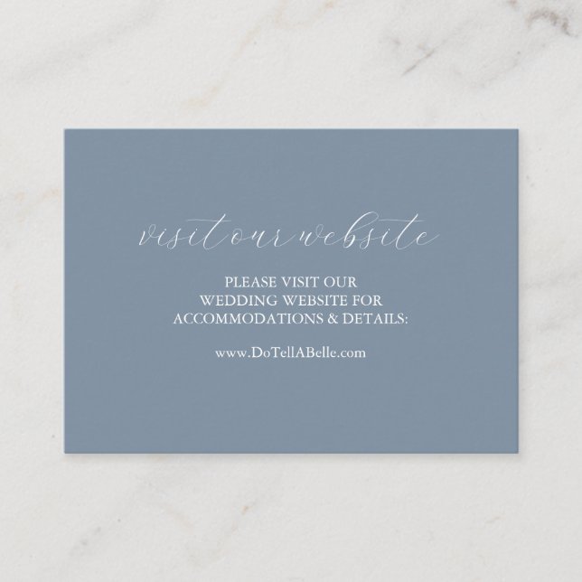 Inserir Cartão com pó Azul no Site de Casamento (Frente)