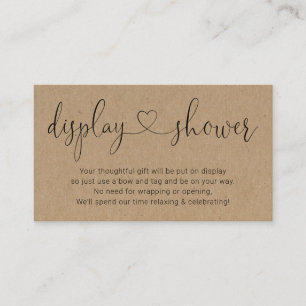 Inserir Chá para Convite Rustic Kraft