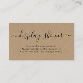 Inserir Chá para Convite Rustic Kraft