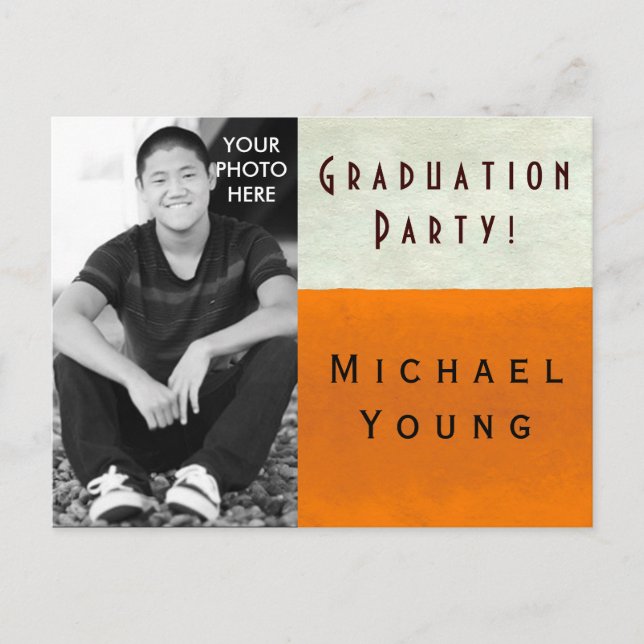 INSERIR FOTO ~ Cartão Postal / Convite Formatura (Frente)