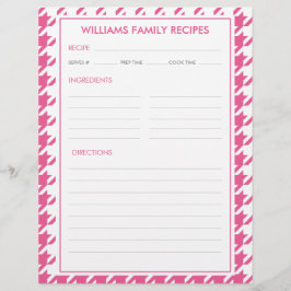 Inserir Nome da Família Houndstooth Receita 