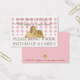 Inserir placa de trazerABook Elefante Dourado rosa