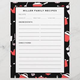 Inserir Receita de Nome da Família | Cozinha Preta