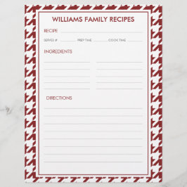 Inserir Receita Nome Família Houndstooth 