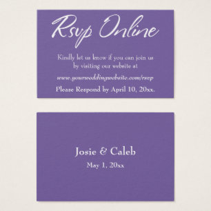 Inserir Script Branco e Púrpura de RSVP Online de
