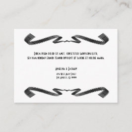 Inserto de Convite de Casamento para Fã de Cinema 