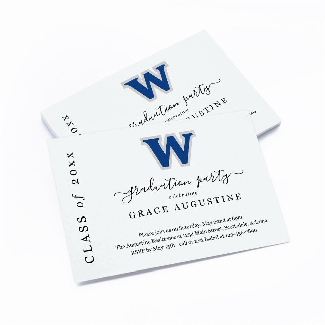 Inserto de Convite de Festa de Formatura com Logot (Criador carregado)