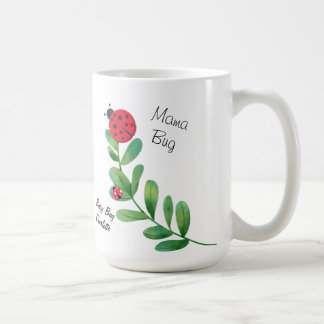 Inseto de mamã + caneca de café Inseto de bebê com