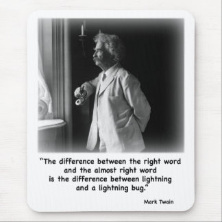 Inseto de relâmpago Mousepad de Twain