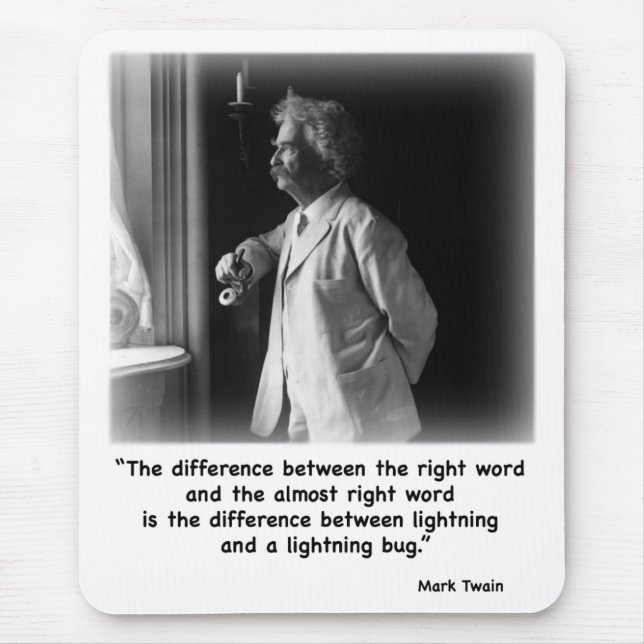 Inseto de relâmpago Mousepad de Twain (Frente)