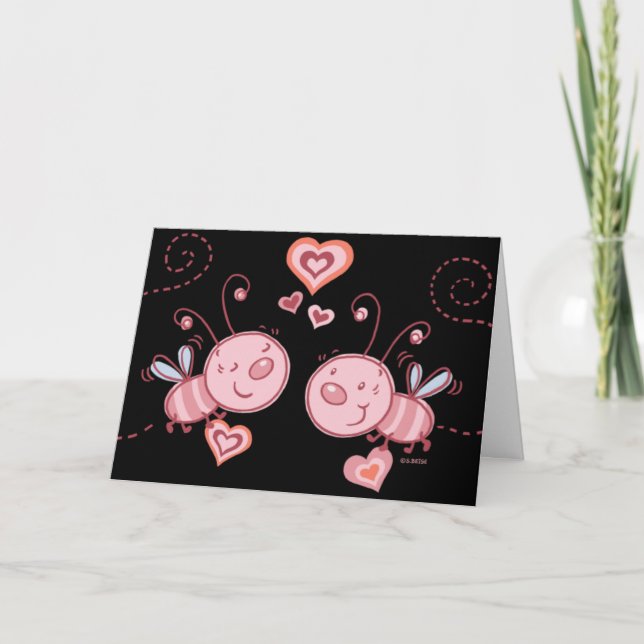 Insetos do amor! Cartão (Frente)