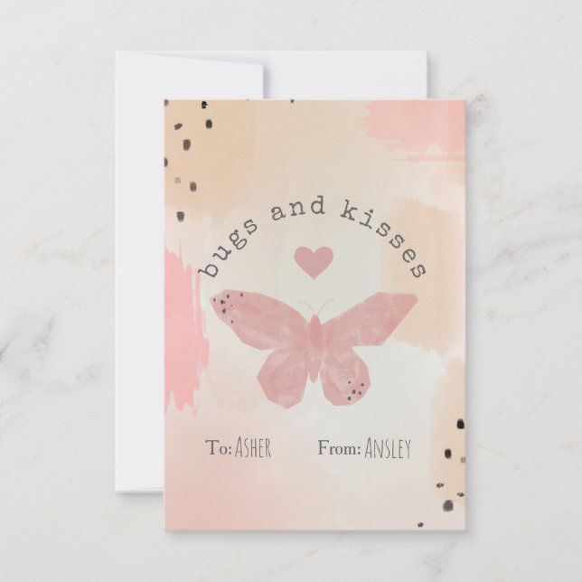 Insetos e crianças Namorados de escola de borbolet (Frente)