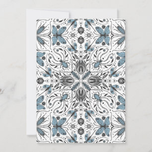 Insetos, preto e azul