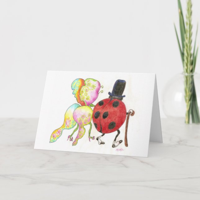 insetos saindo em convite de festa - Personalizado (Frente)