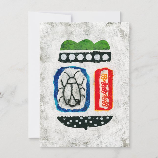 Insetos São Cartão De Saudação Bonito - Abstrato A (Frente)