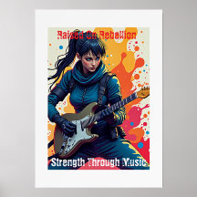 Inspiração de Arte Guitarista de Ninja Personaliza