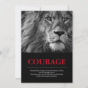 Inspiração Motivacional Lion de Coragem