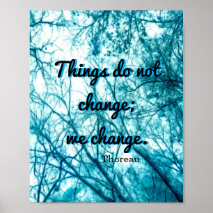 inspiração Thoreau cita poster sobre arte natural