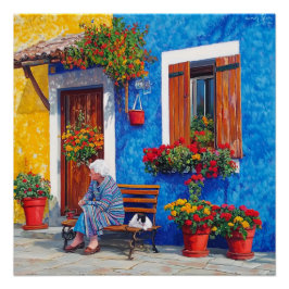 Inspirado em Veneza – Impressão de Poster Colorido