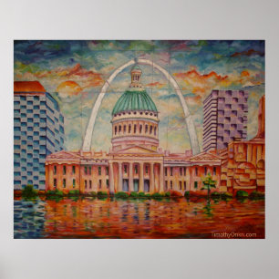 Inspirado por St Louis me - impressão das canvas