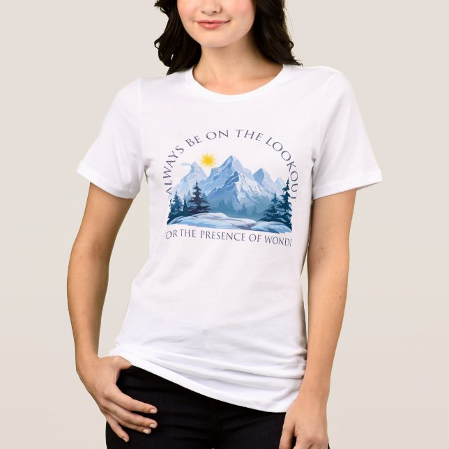 Inspirational Mountain T-Shirt  (Frente)