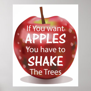 Inspirational Quotes on Apple  Poster