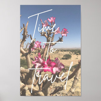 Inspirational Travel Poster - Desert Rose