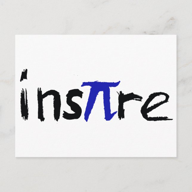 Inspire Cartões postais de matemática (Frente)