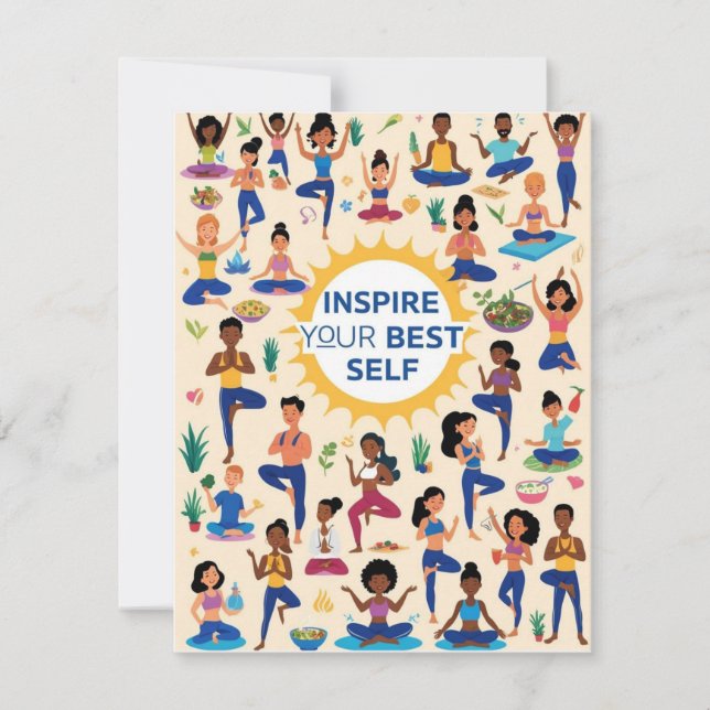 Inspire seu melhor eu - ioga e bem-estar diferente (Frente)