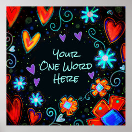 Inspirividade "personalizá-la" Poster DE UMA PALAV