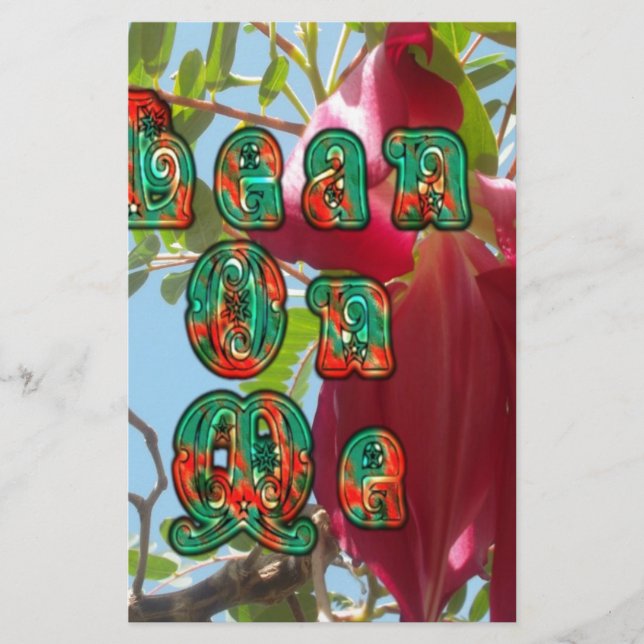 Inspiron Lean On Me Floral Skyward Art Impressão (Frente)