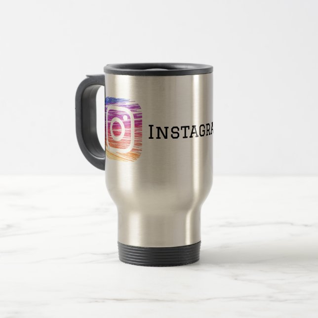 Instagram Caneca de viagem (Frente Esquerda)