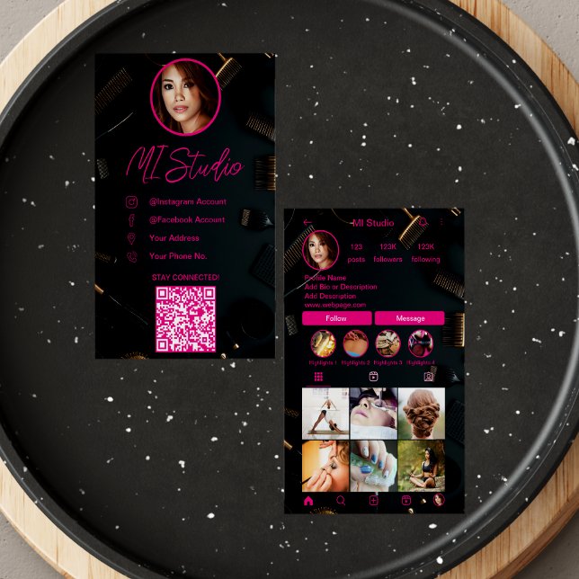 Instagram Cartões de visitas, Influenciador, Esthe (Criador carregado)