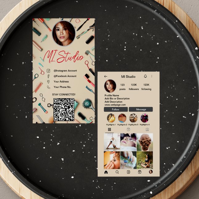 Instagram Cartões de visitas, Influenciador, Esthe (Criador carregado)