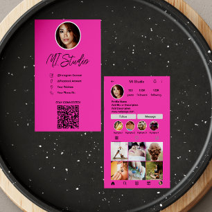 Instagram Cartões de visitas, Influenciador, Esthe