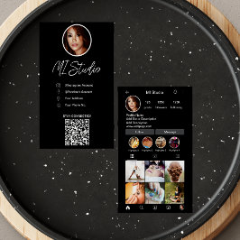 Instagram Cartões de visitas, Influenciador, Esthe